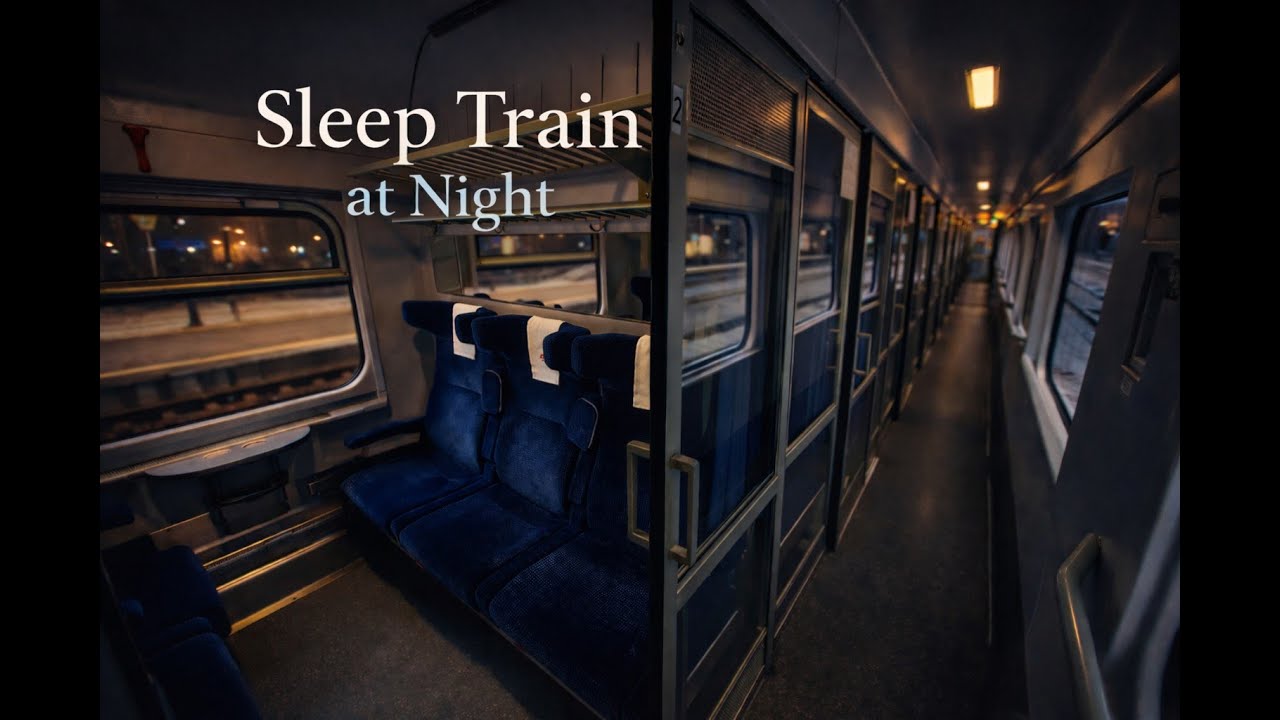 Night Train from Warsaw to Wroclaw | Ambient Sounds for Sleep