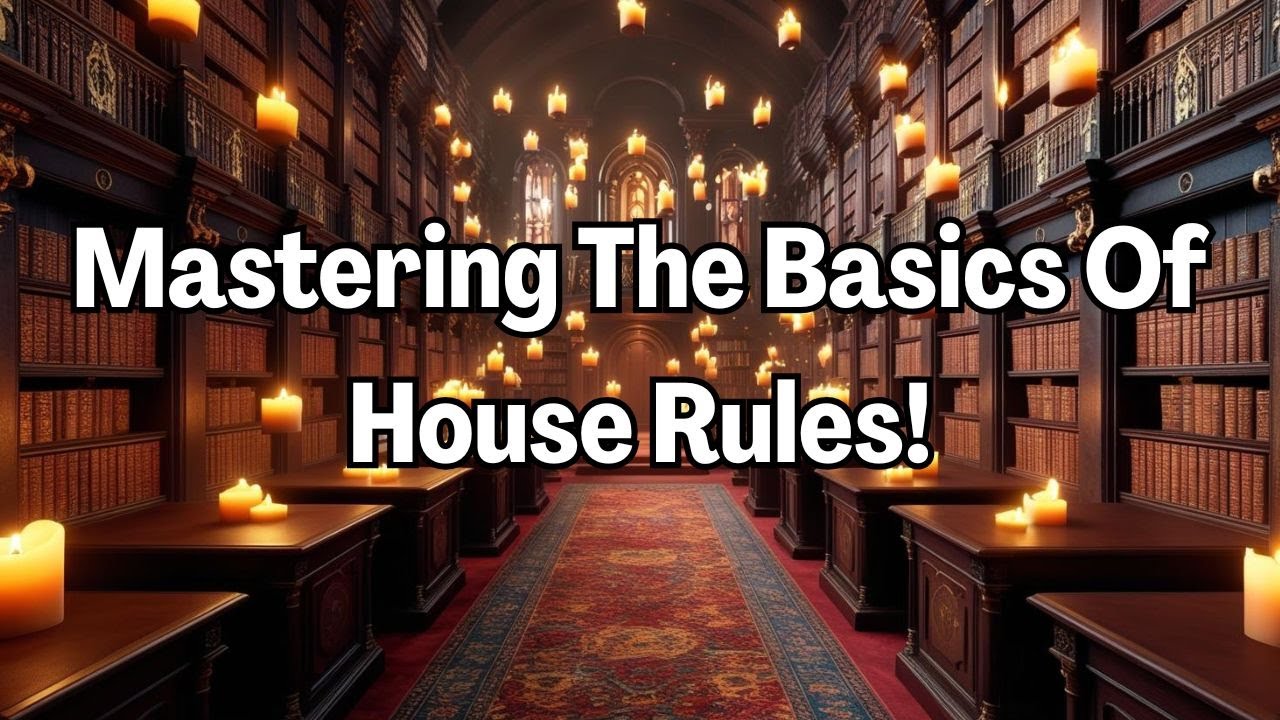 House Rule Mastery For A Fun And Healthy Game!