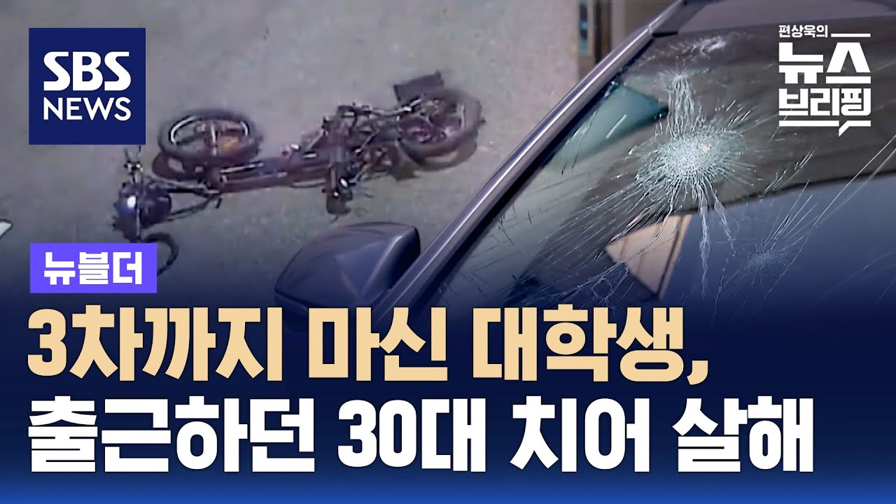 3차까지 마시고 출근하던 30대 치어 살해…20대 가해자 결국 구속 / SBS / 뉴블더