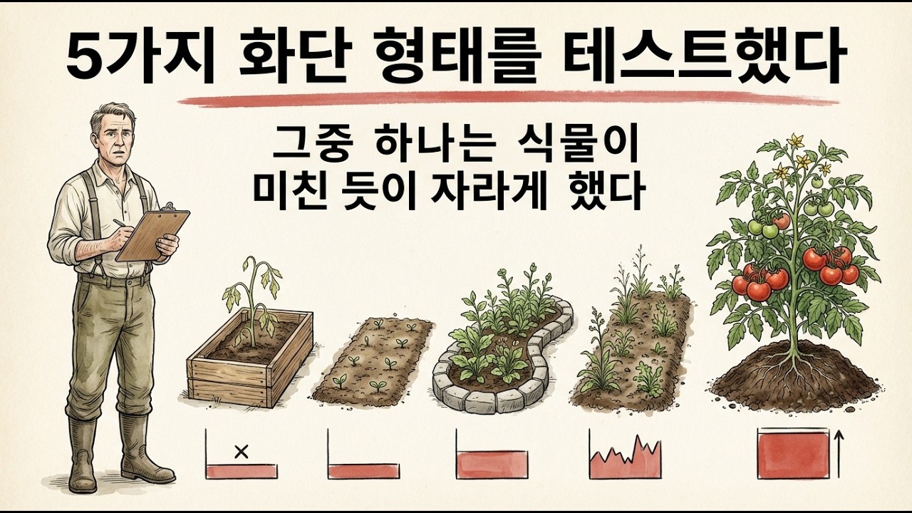 5가지 텃밭 형태를 실험해봤다 — 하나는 식물이 미친 듯이 자랐다