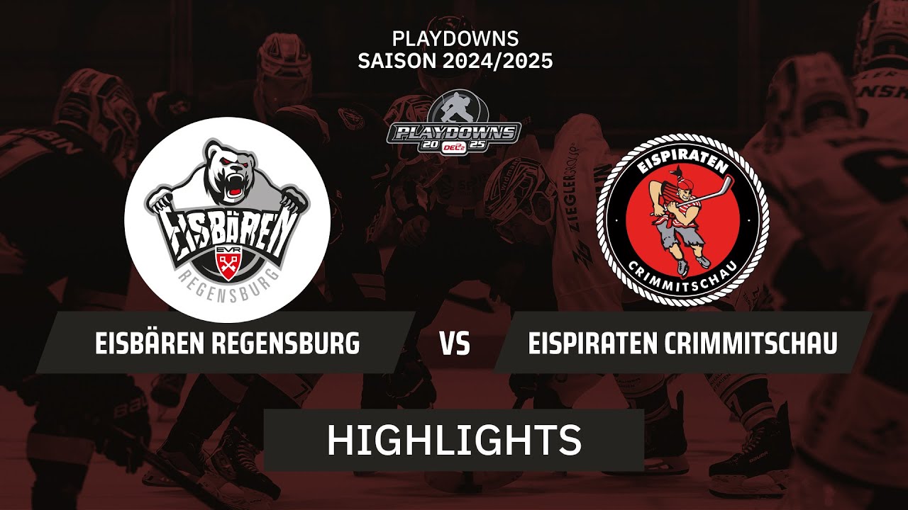 DEL2: Eispiraten Crimmitschau vs. Eisbären Regensburg I Highlights - Playdowns | SDTV Eishockey