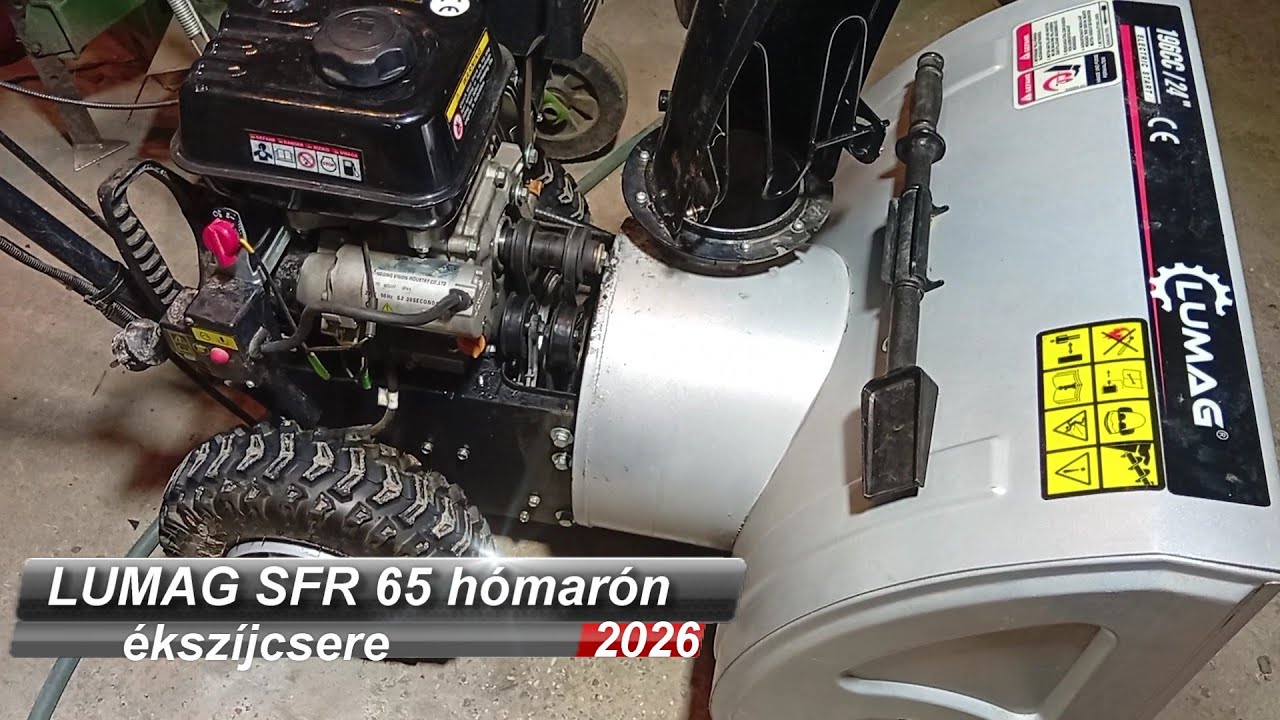 Lumag SFR 65 hómarón ékszíjcsere
