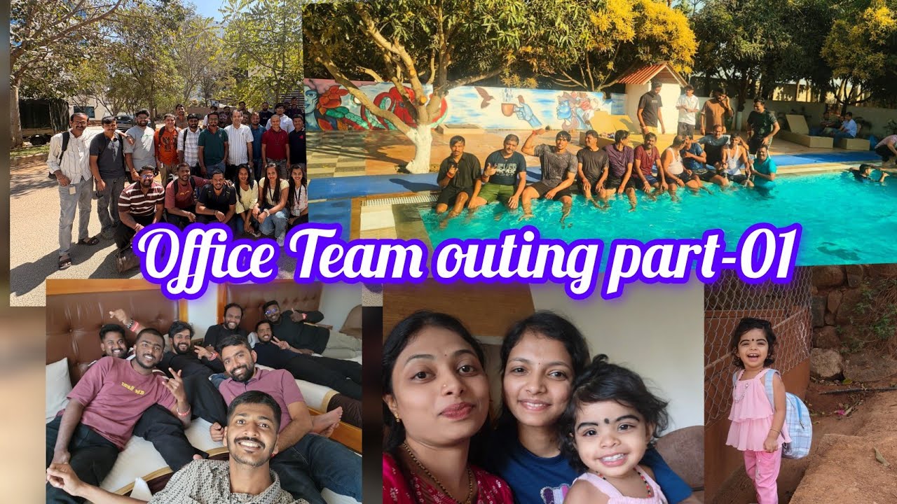 Office Team outing with my baby🥰😊