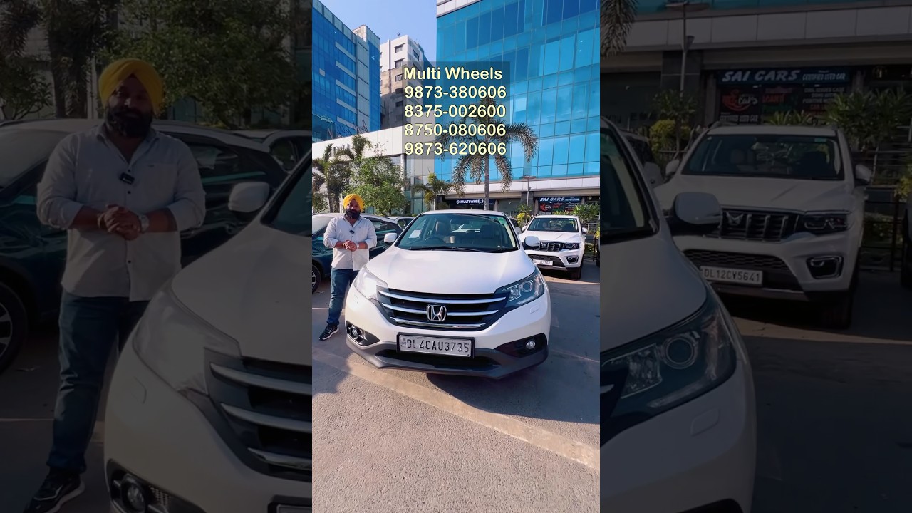 50k Run Honda CRV Car For Sale at Multi Wheels in Delhi Contact Details in Video