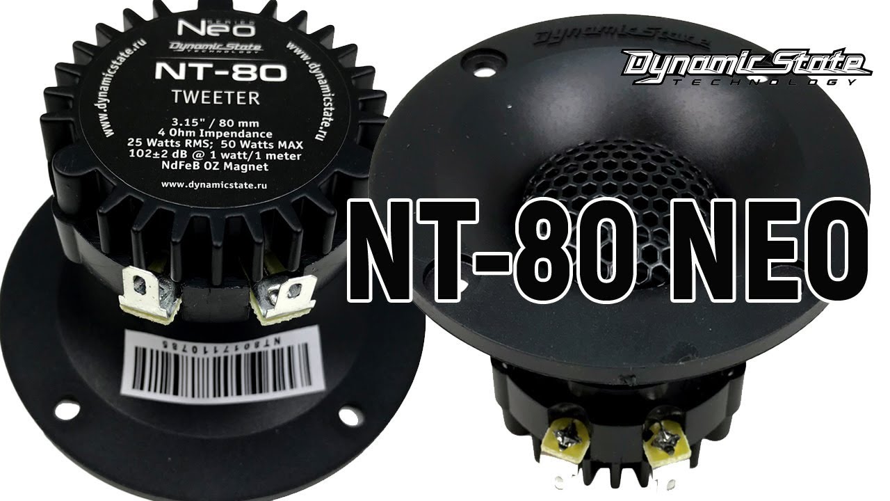 Твитер Dynamic State NT-80 NEO Series в двухполоске. Сравнение с рупорами. Отзыв о звучании