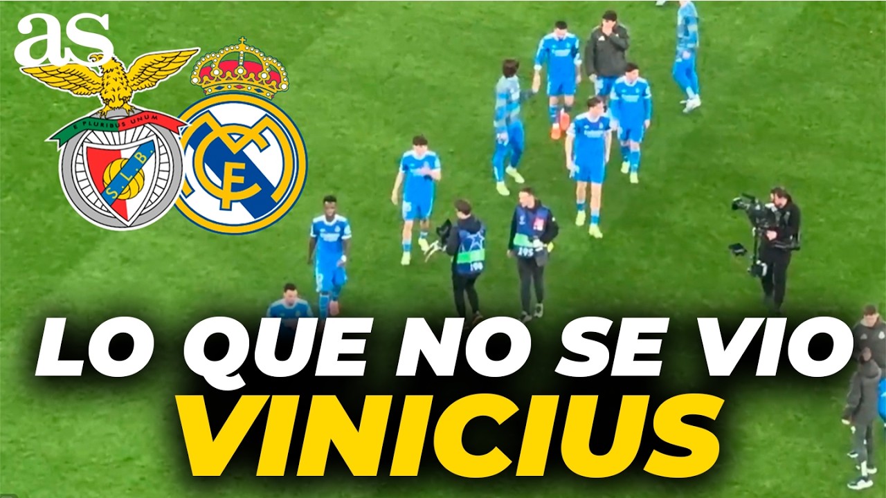 LO QUE NO SE VIO de VINICIUS al FINAL del PARTIDO | BENFICA 0-REAL MADRID 1