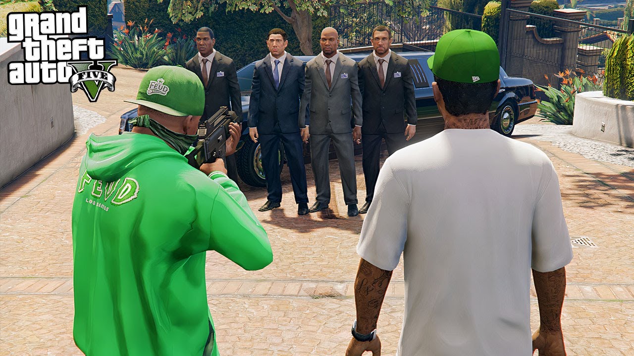 GTA 5 FRANKLIN & LAMAR #52 - CAUGHT BY THE FBI - THEY AFTER US (GTA 5 MODS)