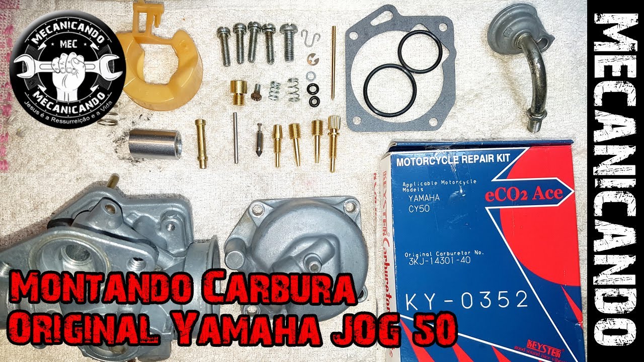MONTAGEM PASSO A PASSO - CARBURADOR ORIGINAL 🚧 PROJETO YAMAHA JOG 50 🚧