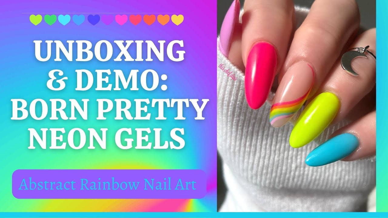 Unboxing & Demo // Born Pretty Neon Gel Polish // Affordable Gel Polish Nails at Home