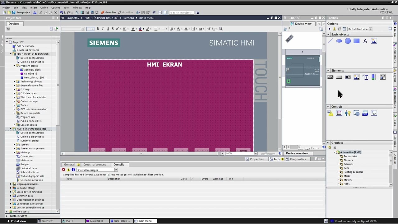 TIA PORTAL İLE HMI PROGRAMLAMA