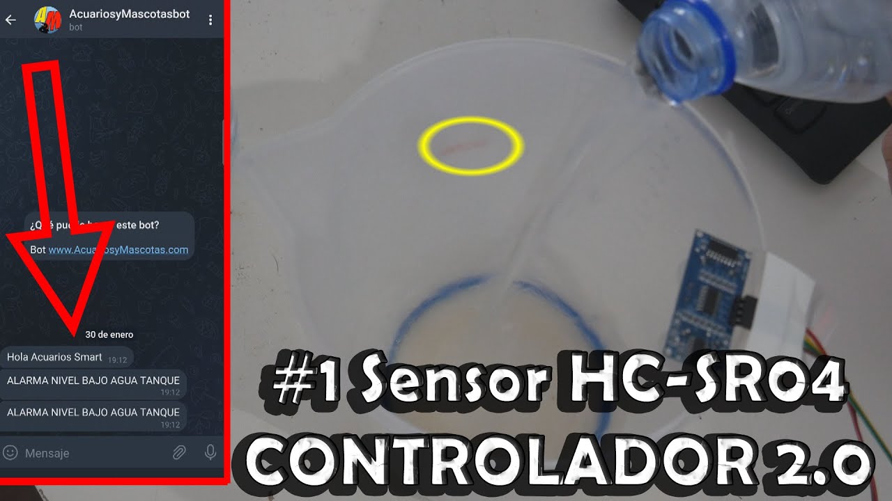 CONTROLADOR ACUARIO 2.0 #1 Sensor Ultrasonido HC-SR04