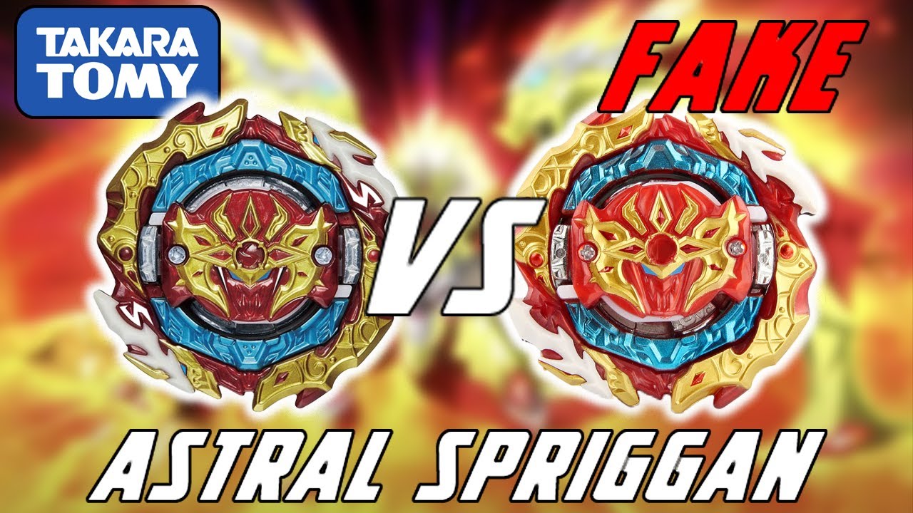 SO SÁNH ASTRAL SPRIGGAN FLAME BRAND VÀ TAKARA TOMY - Astral Spriggan FAKE vs REAL - BEY FAKE tạm ổn?
