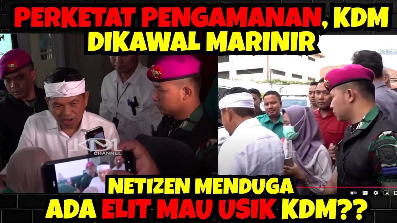 Gak Biasanya‼️KDM Dikawal Ketat Sama Marinir. Netizen Menduga Ada ELIT Mau Usik KDM