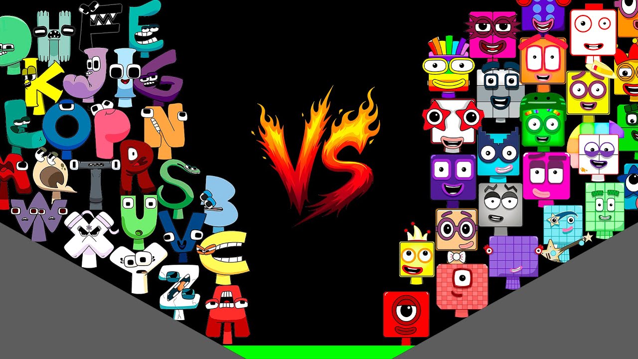 26 SPRUNKI ALPHABET VS 26 SPRUNKI NUMBERBLOCKS Marble Race Tournament in Algodoo! Who will win?