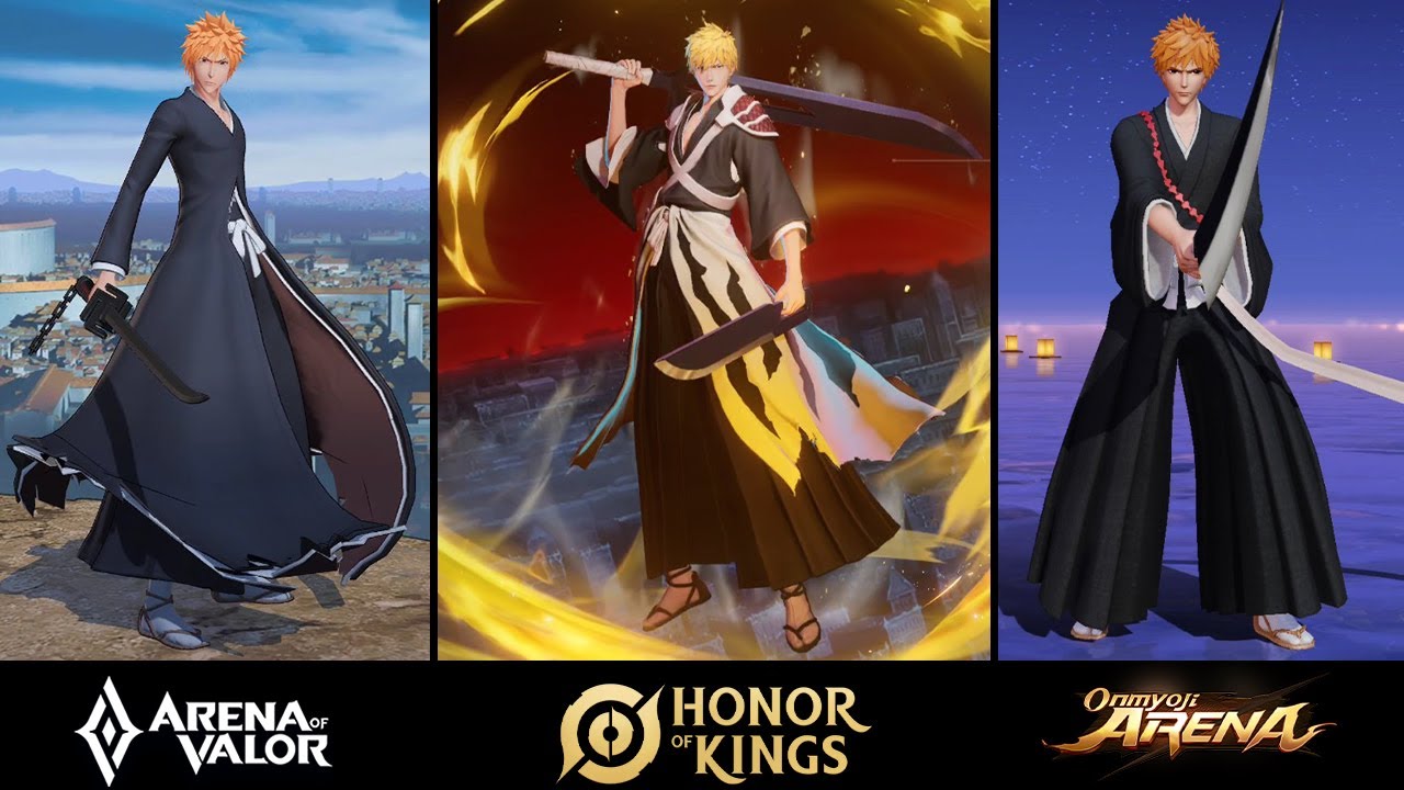 Ichigo Kurosaki MOBA ( HOK, AOV, Onmyoji Arena ) : Skin Collab 2025