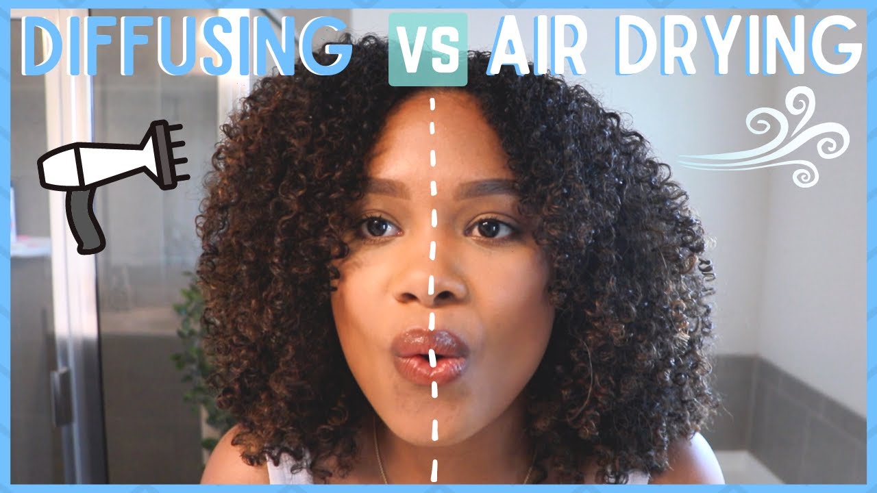 DIFFUSING vs AIR DRYING wash n go experiment