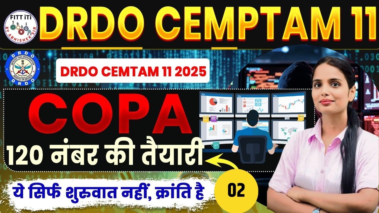 02 - DRDO Technician COPA Classes | Complete Syllabus Explained | DRDO Tech-A Preparation 2025