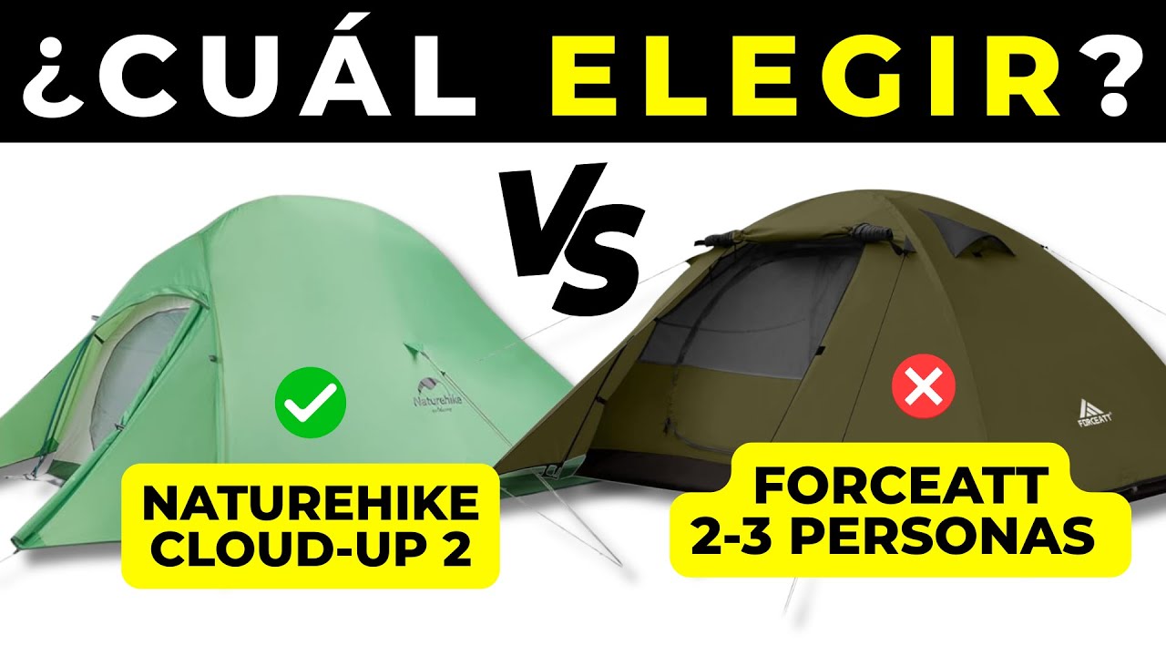 Naturehike Cloud-Up 2 vs Forceatt 2 Personas | ✅ Comparativa de Tiendas de Campaña