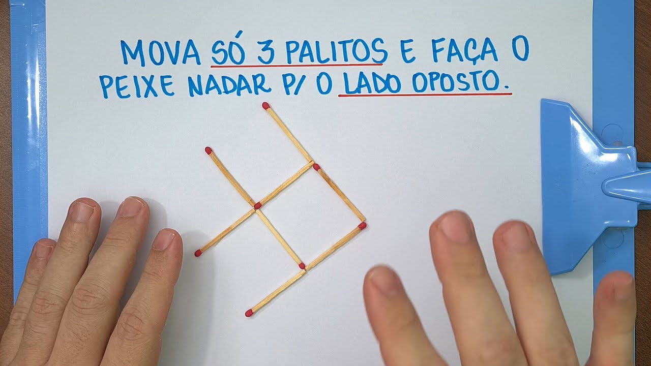 🔥 HELP MATEMÁTICA BÁSICA - O desafio dos palitos (Peixe) -  #267