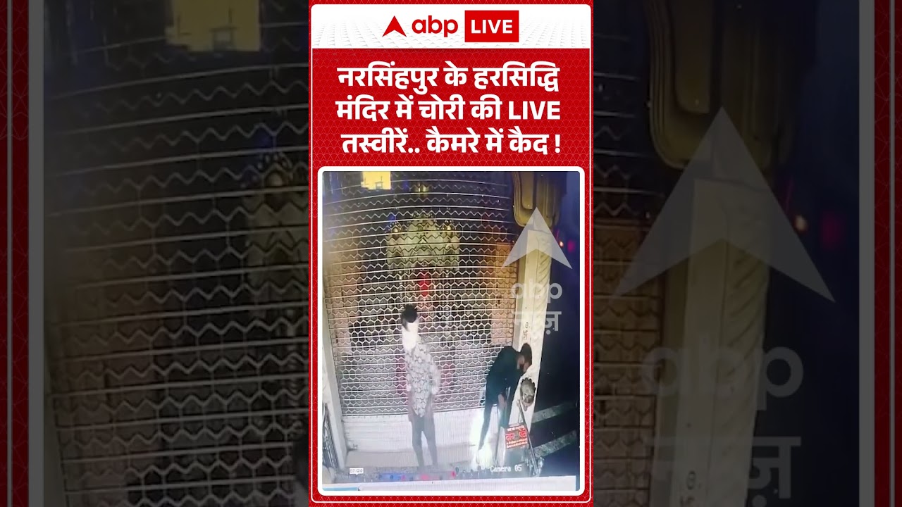 Viral Video : Narsinghpur के हरसिद्धि मंदिर में चोरी की LIVE तस्वीरें   कैमरे में कैद ! #tendukheda