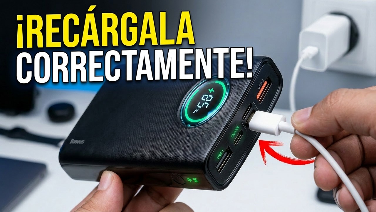 Cómo Recargar un Power Bank Correctamente