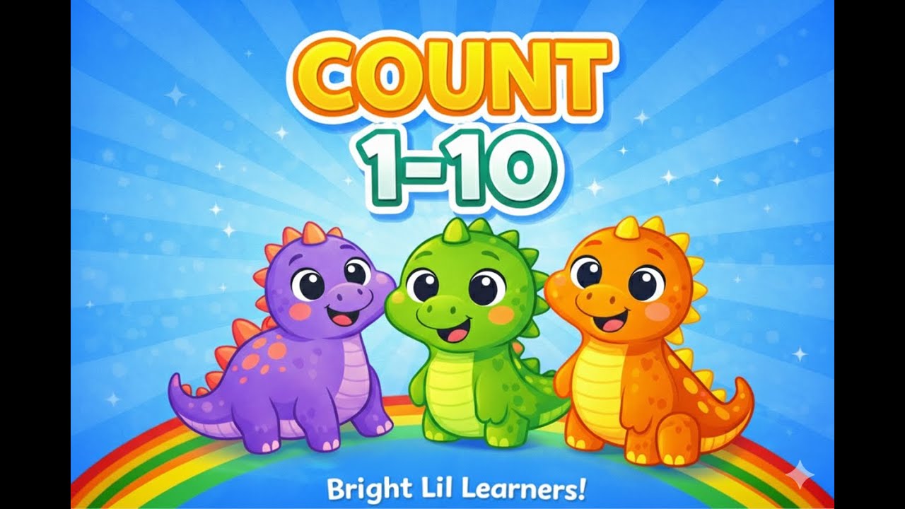 Count 1-10 with Dinosaurs! | Fun Counting Song for Kids