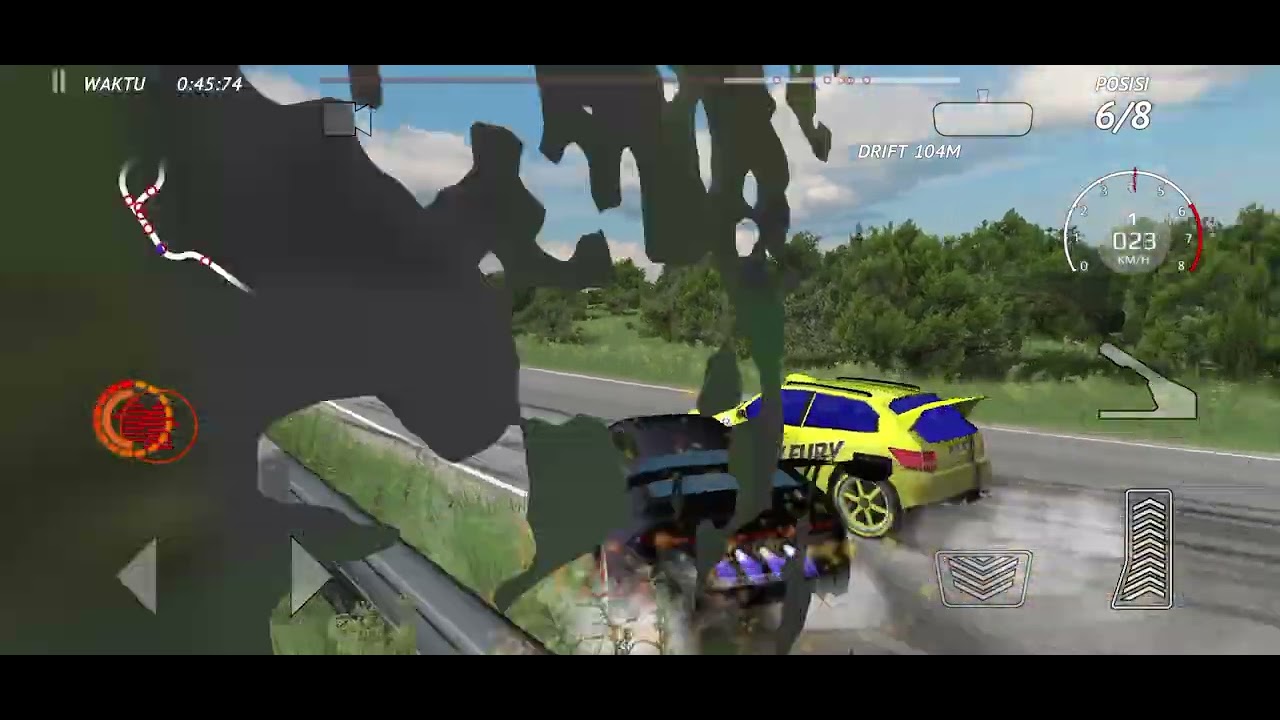 GAME BALAP RALLY PEREBUTAN POSISI 1 | RALLYFURY GAMEPLAY