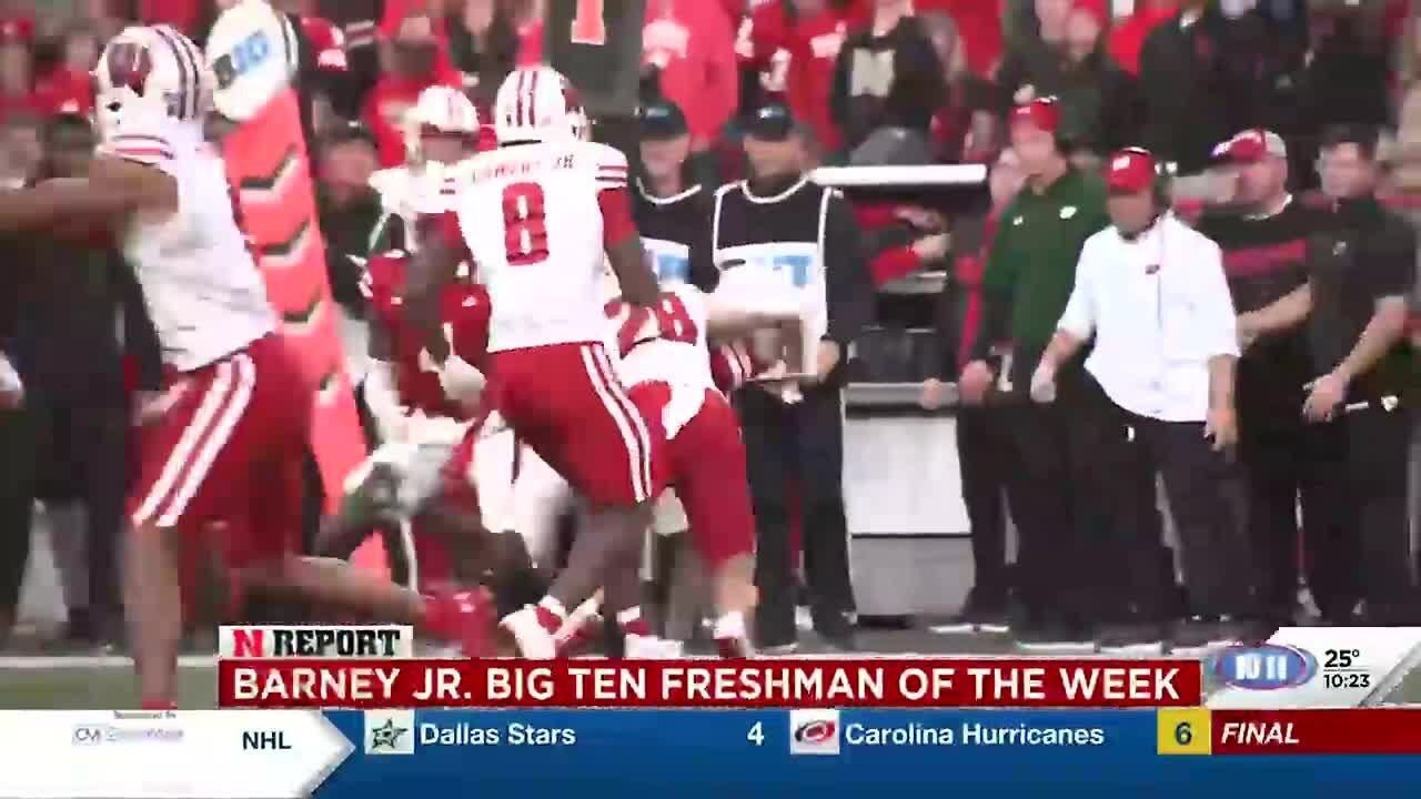 Jacory Barney Jr. named Big 10 Freshman of the Week