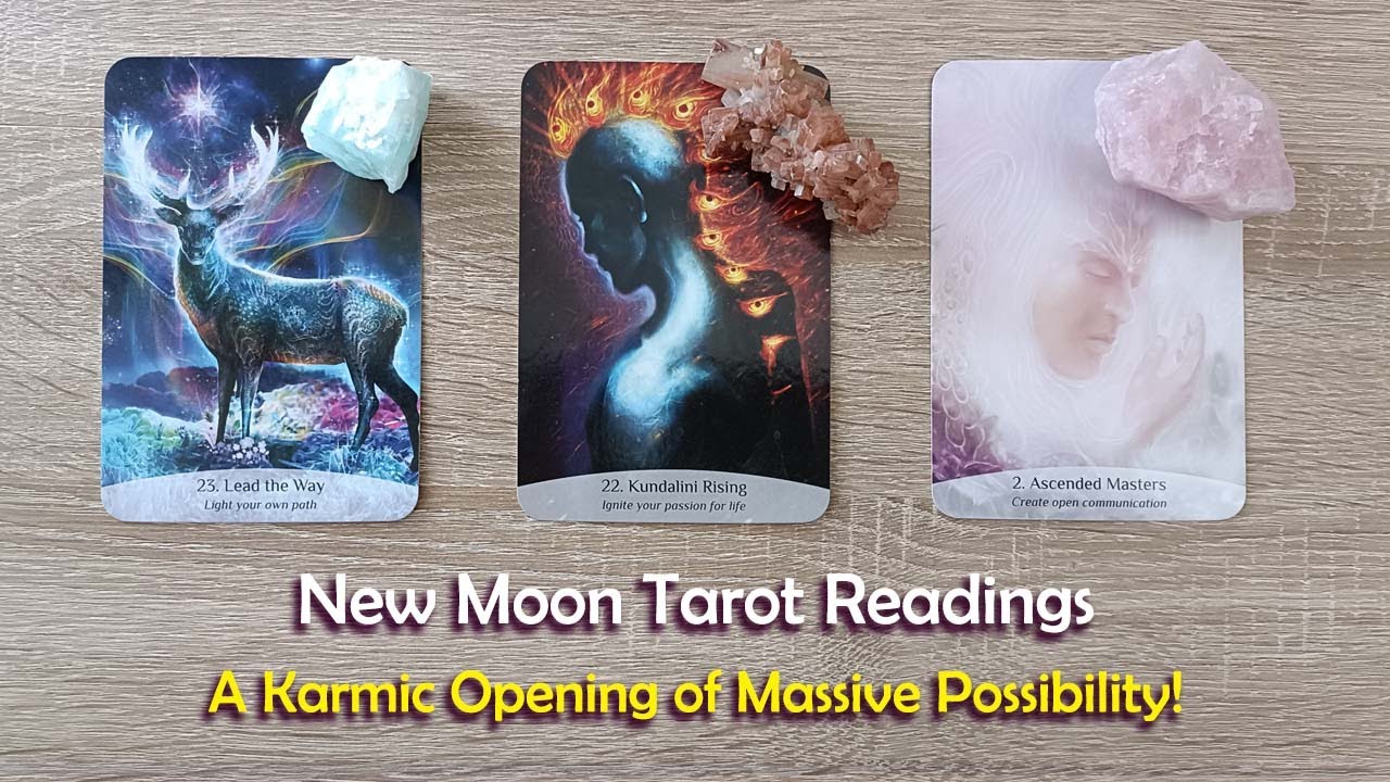 This New Moon is primed to bring Karmic opportunities and success🌖🌗🌑🌓🌒Pick a Card Tarot Readings
