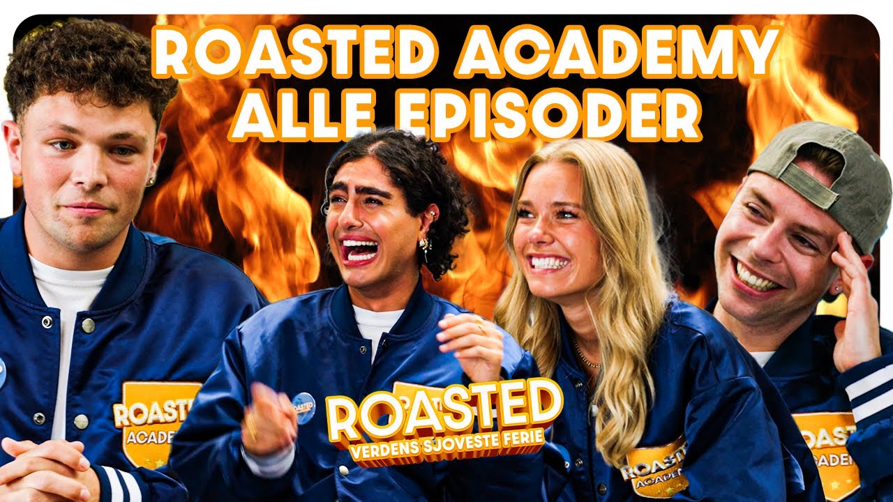 Roasted - Verdens Sjoveste Ferie Academy - Se Sinan, FrommerJoe, Peddey & Morten blive Roasted 🔥