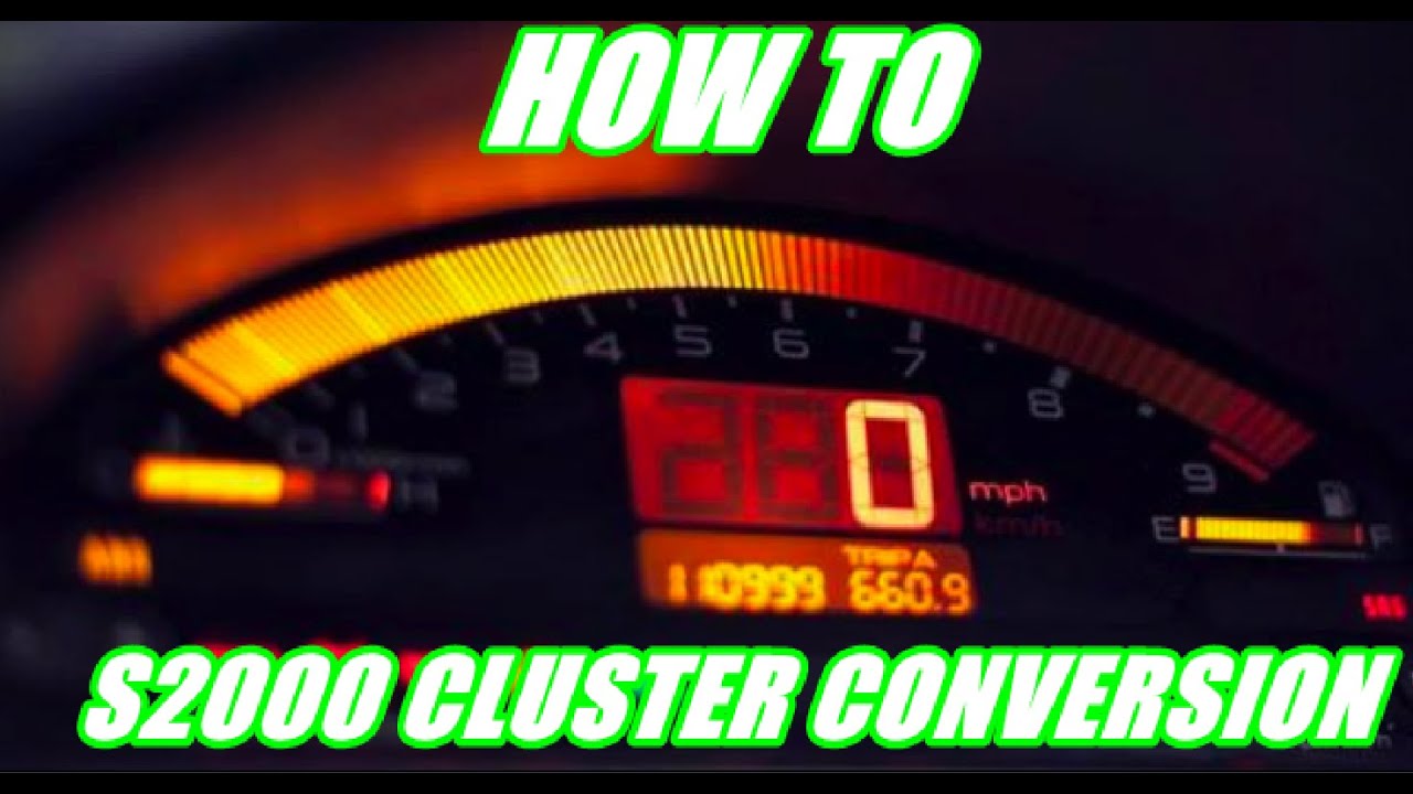 How to do an s2000 cluster conversion | Themidnightgarage #118