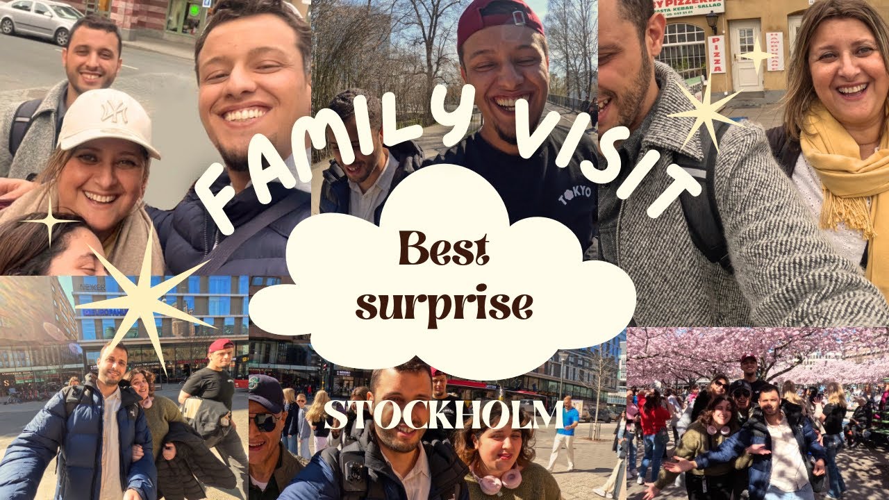BEST SURPRISE EVER! I had the joy to welcome my family in SWEDEN ❤️