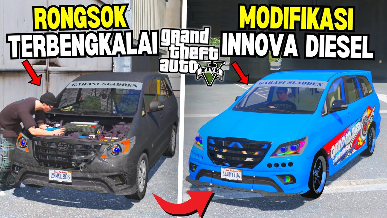 Aku Menemukan Mobil Innova Diesel Langka Rongsok Terbengkalai di Kota - GTA 5 MOD