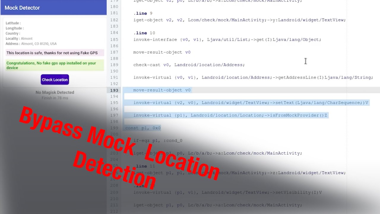 Bypassing Mock Location: Professional Smali Code Editing on Android