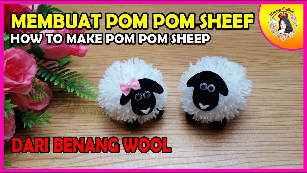 CARA MEMBUAT BONEKA SHAUN THE SHEEP DARI BENANG WOL