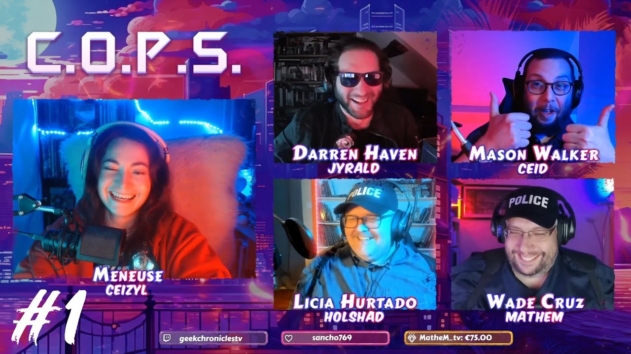 Jeu de Rôle COPS avec @mathem_tv @HolshadJDRShow @jyrald & Ceid épisode 1