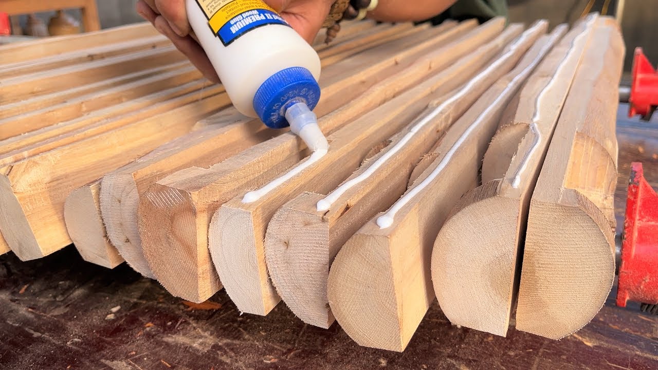 Solid Woodworking Skills Using Simple Joints // A Solid And Rustic Table From Natural Wood