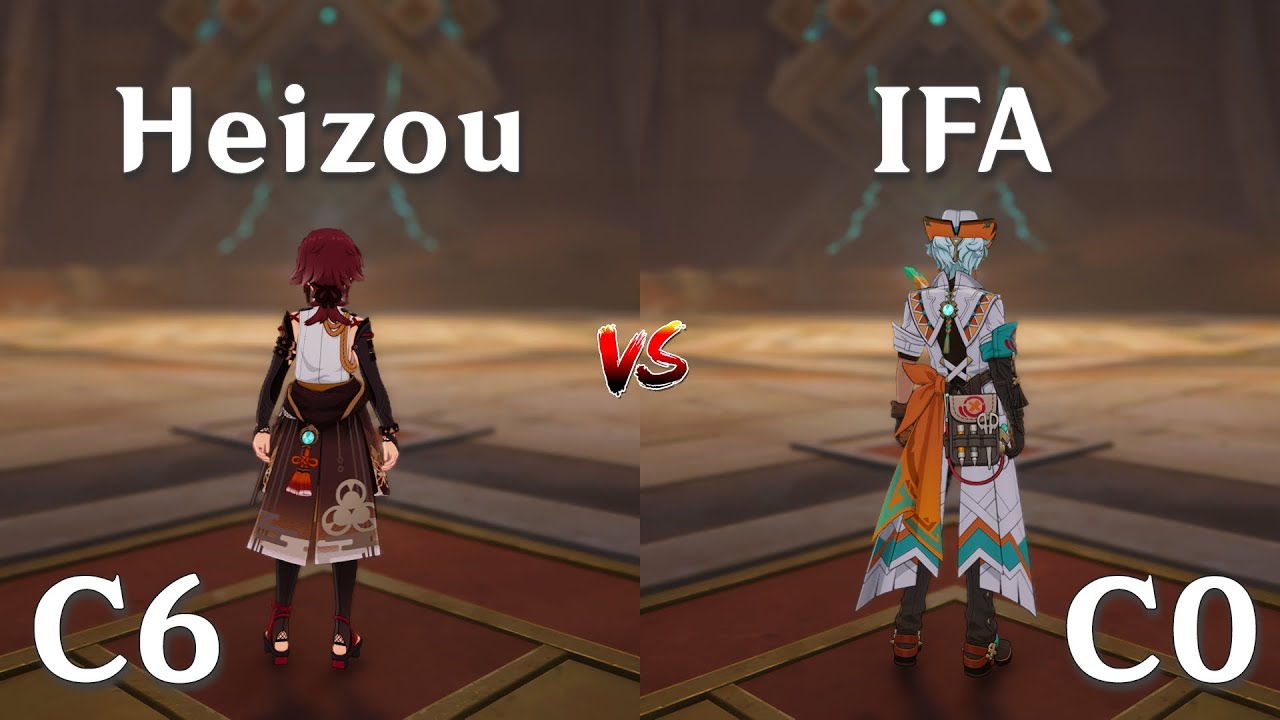 C0 IFA против C6 Heizou!! Кто лучший DPS?? (Genshin Impact)