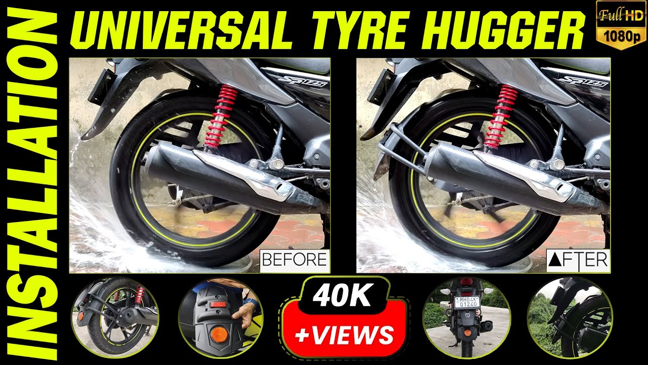 Tyre Hugger for Honda SP125 | Universal Tyre Hugger Installation | Rear Fender for SP125 | CB125F