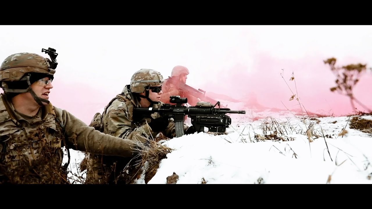 Multinational coalition winter live-fire training