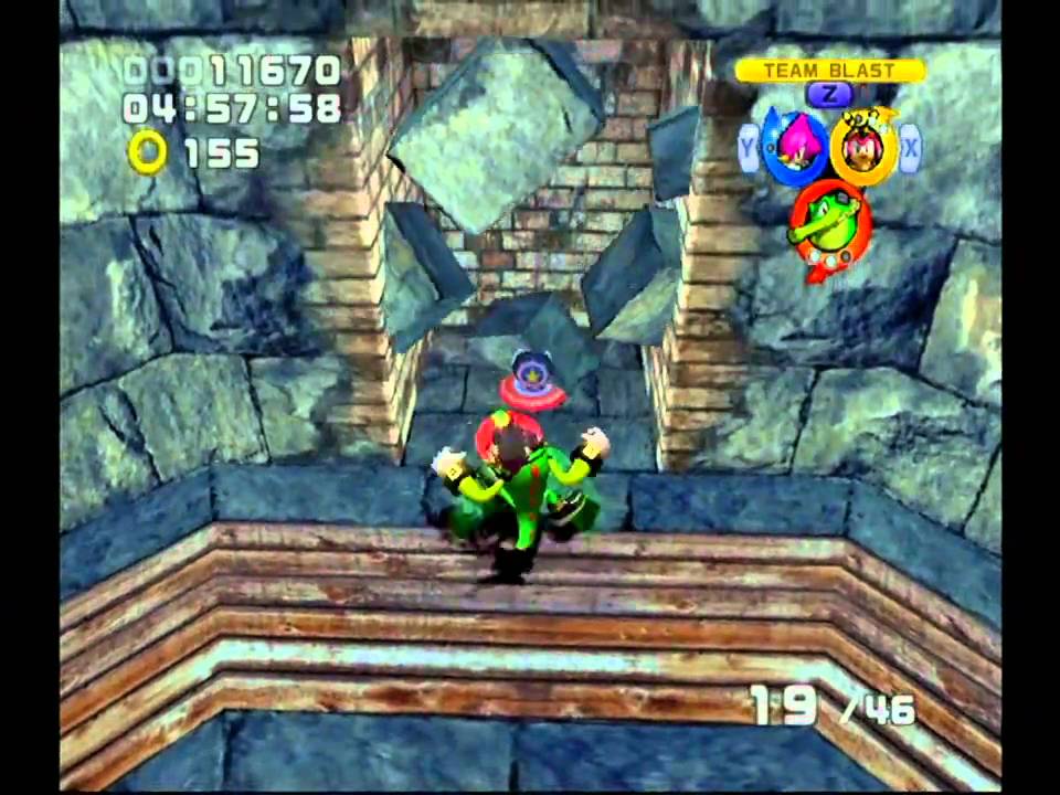 Sonic Heroes (GC) Team Chaotix Mystic Mansion Mission 2 A Rank Part 1