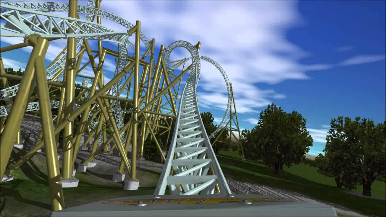 Double Colossus (No Limits 2 20-inversion coaster)