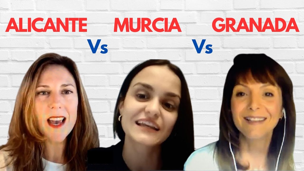😎ALICANTE vs MURCIA vs GRANADA 😉Vocabulario  Different Spanish Accents and Vocabulary