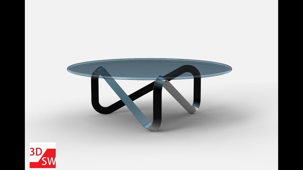 How to create design coffee table in SolidWorks