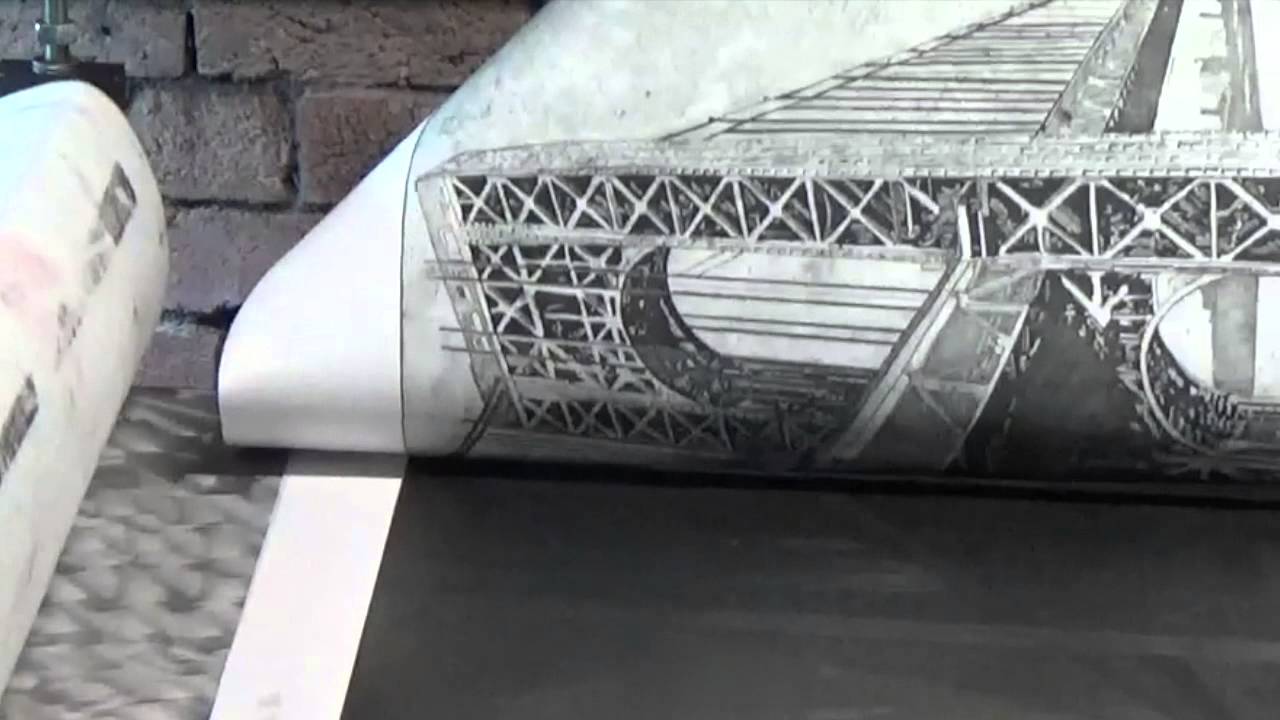 Using an Etching Press to print intaglio plates