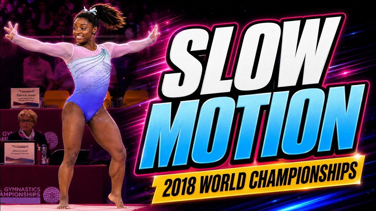 Simone Biles Super Slow Motion 2018 World Championships Women's All Around Vertical Video