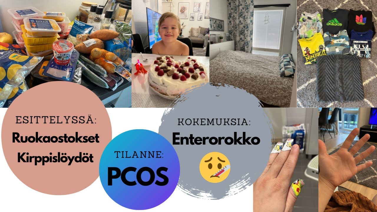 RUOKAOSTOKSET / PALJONKO MAKSOI € / SAIRASTUIN ENTEROROKKOON / ONKO LÄÄKKEESTÄ OLLUT APUA PCOS ?