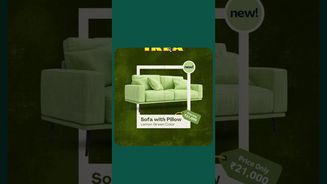 Ikea Furniture Poster in Canva #graphicdesign #canva #poster #posterdesign