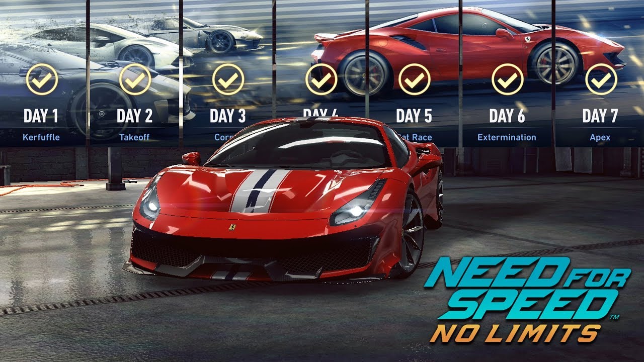 Ferrari 488 Pista Blackridge ROYALE DAY 7 NFS No Limits Android IOS Gameplay Walkthrough
