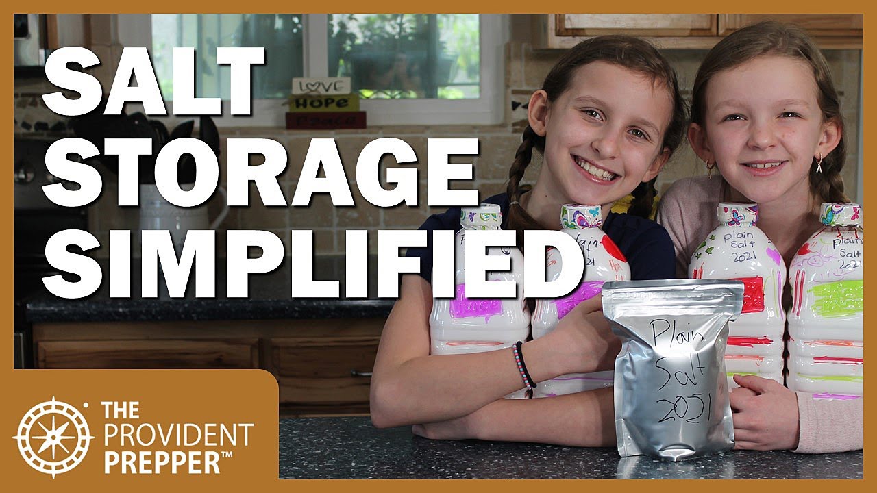 Food Storage: Packaging Salt for Long Term Storage the Easy Way